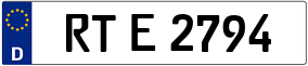 Trailer License Plate